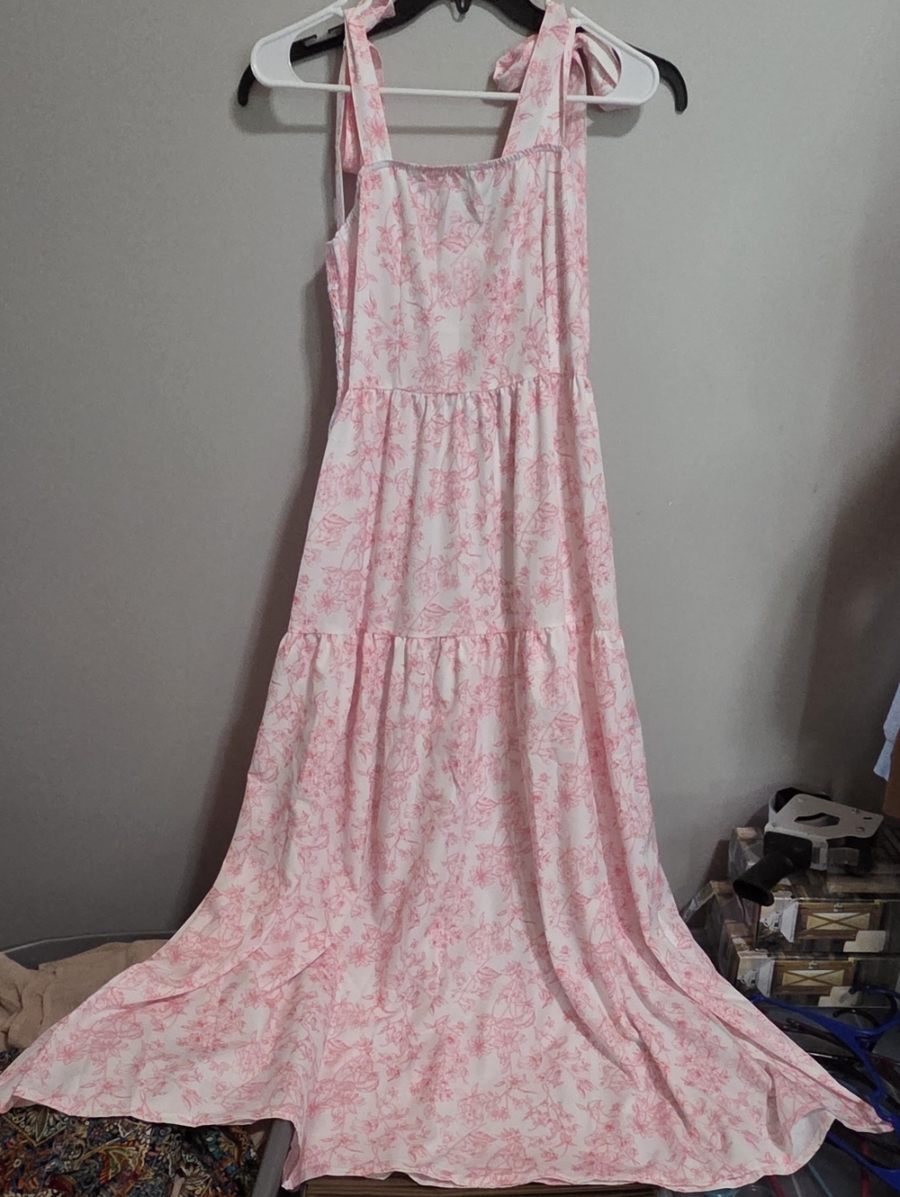SHEIN Pink Floral Print Dress
